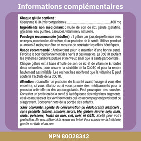 Bioclinic Naturals CoQ10 softgels in a hand