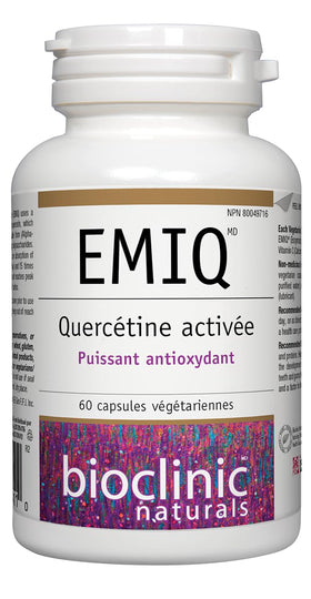 Bioclinic Naturals EMIQ Quercétine 60 gélules ouvertes avec gélules visibles