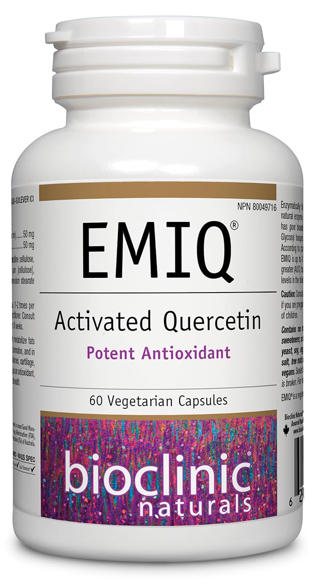 Bioclinic Naturals EMIQ Quercétine 60 gélules vue de face