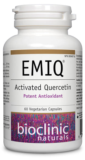 Bioclinic Naturals EMIQ Quercétine 60 gélules vue de face