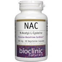 Bioclinic Naturals NAC 500mg 90 capsules végétariennes en bouteille