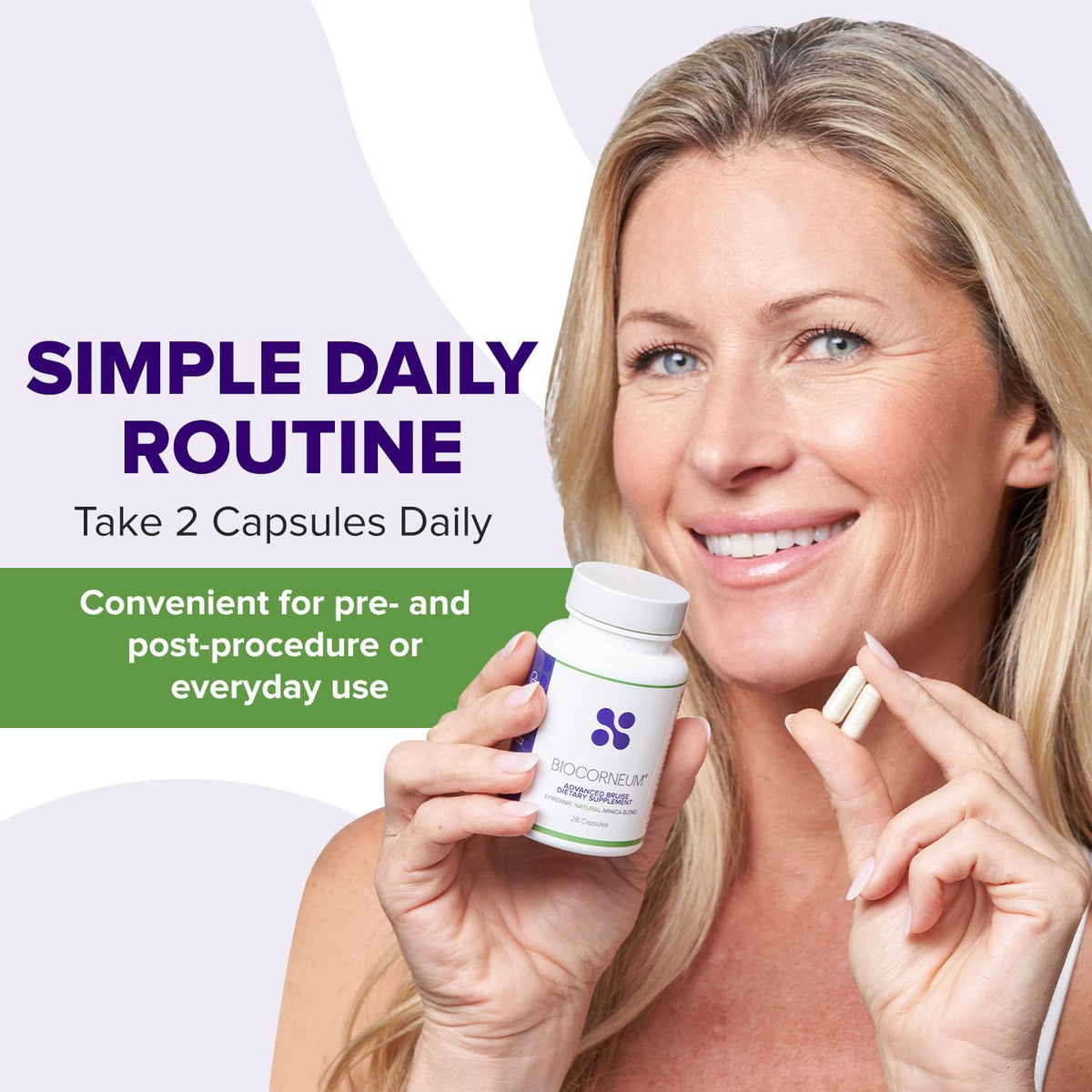 BIOCORNEUM complément alimentaire anti-hématomes 28 capsules avec étiquettes détaillées
