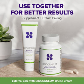 BIOCORNEUM complément alimentaire anti-hématomes 28 capsules et crème associée