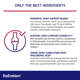 BioEmblem Complément Alimentaire Chondroïtine Glucosamine 1500mg arrière