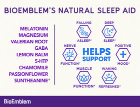 BioEmblem Complément Alimentaire Sommeil avec ingrédients naturels