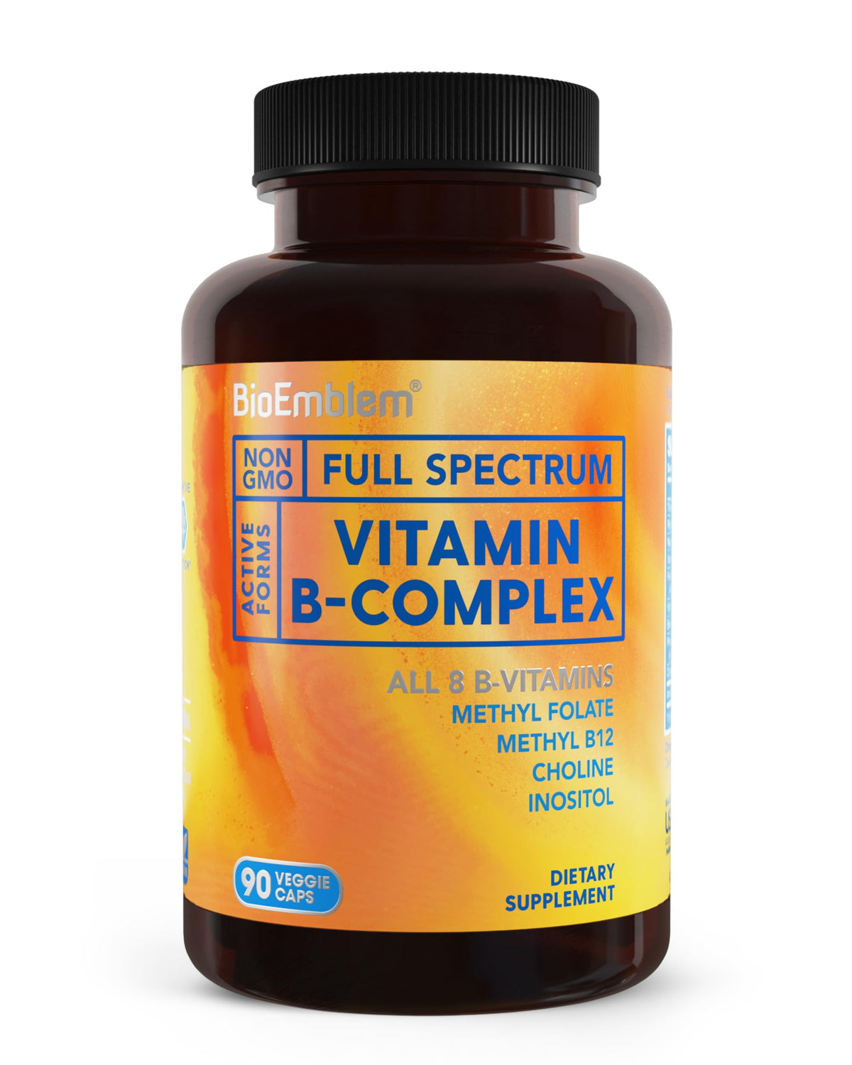BioEmblem Complexe Vitamine B 90 capsules vue de face