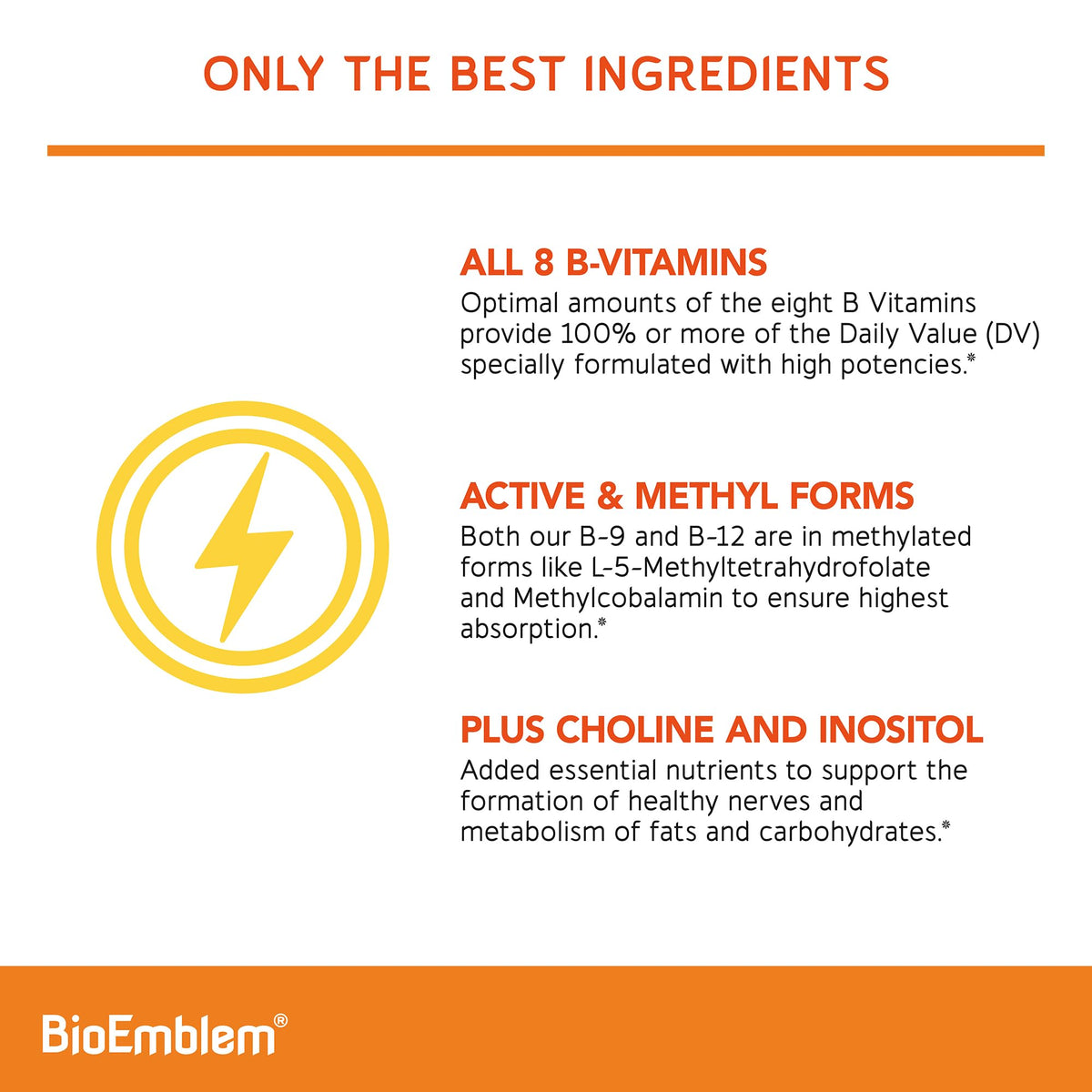 BioEmblem Complexe Vitamine B packaging ouvert