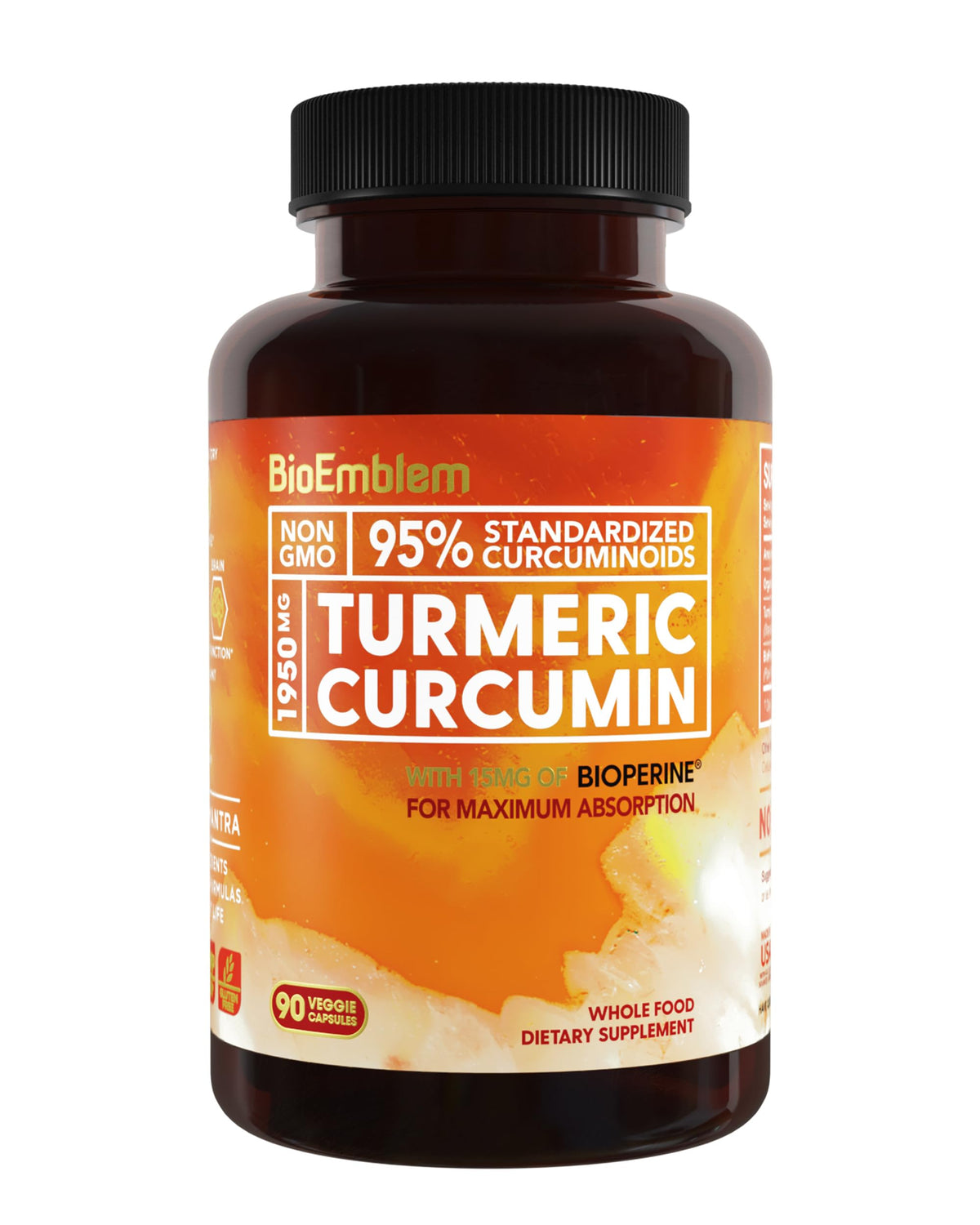 BioEmblem Curcuma Curcumin 90 capsules vue avant