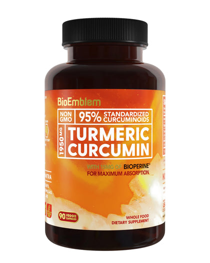 BioEmblem Curcuma Curcumin 90 capsules vue avant