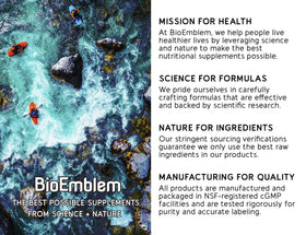 BioEmblem Curcuma Curcumin emballage avec ingrédients