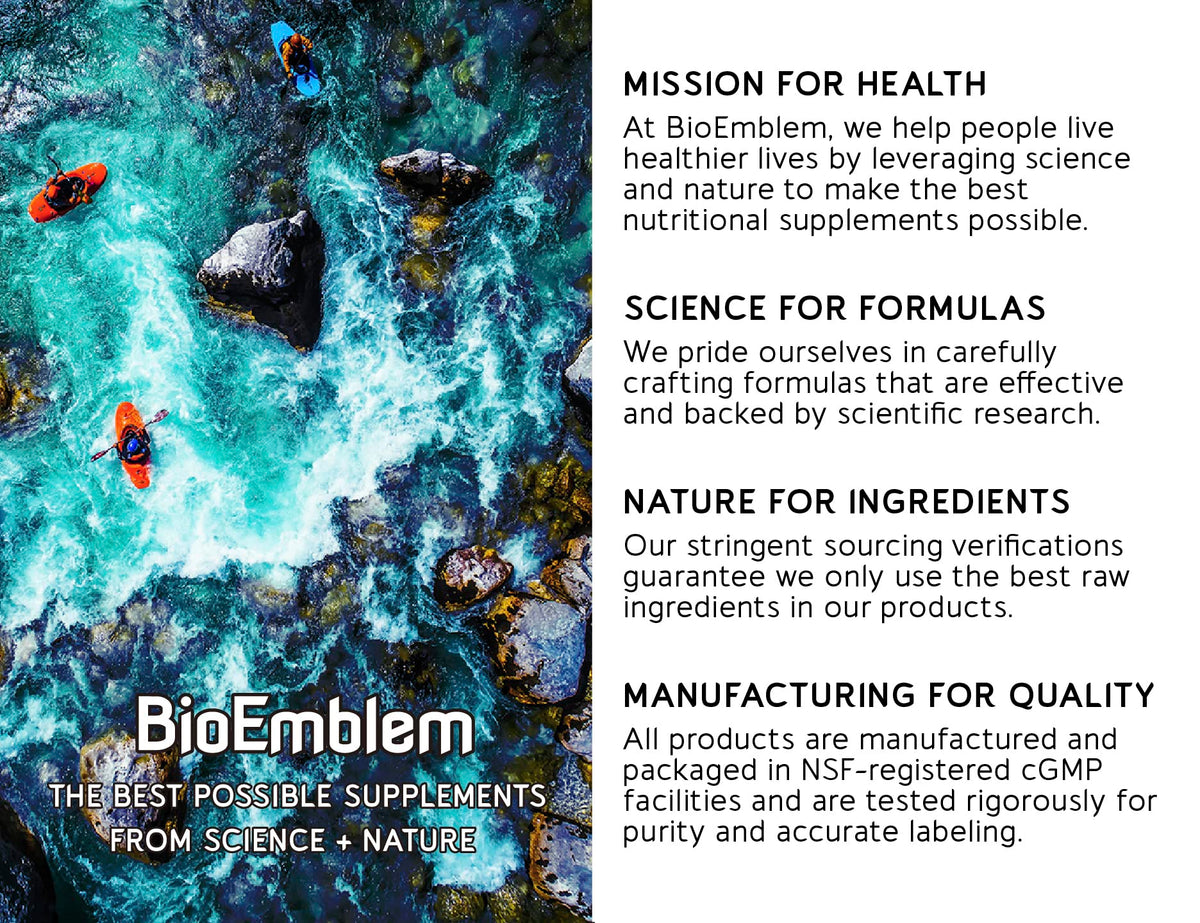 BioEmblem Curcuma Curcumin vue de côté du flacon