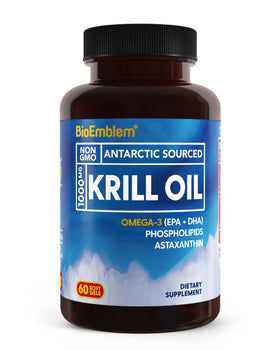BioEmblem huile de krill 1000mg vue avant de l'emballage