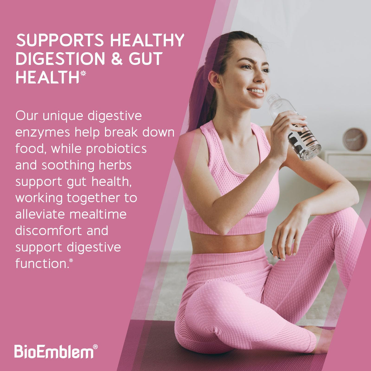 BioEmblem Multi-Enzymes capsules sur fond blanc