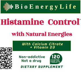 BioEnergyLife Histamine Control emballage et comprimés