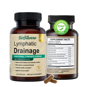 BioFianne Compléments Alimentaires Drainage Lymphatique 60 Capsules, vue de face