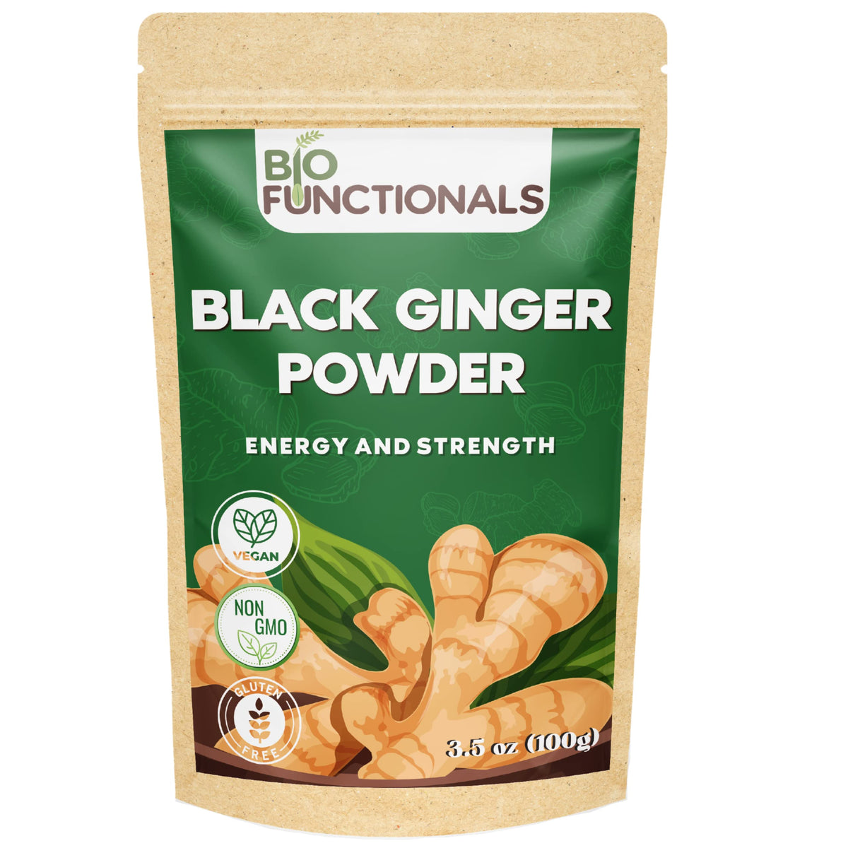 Biofunctionals Poudre de Gingembre Noir 109g emballage avant