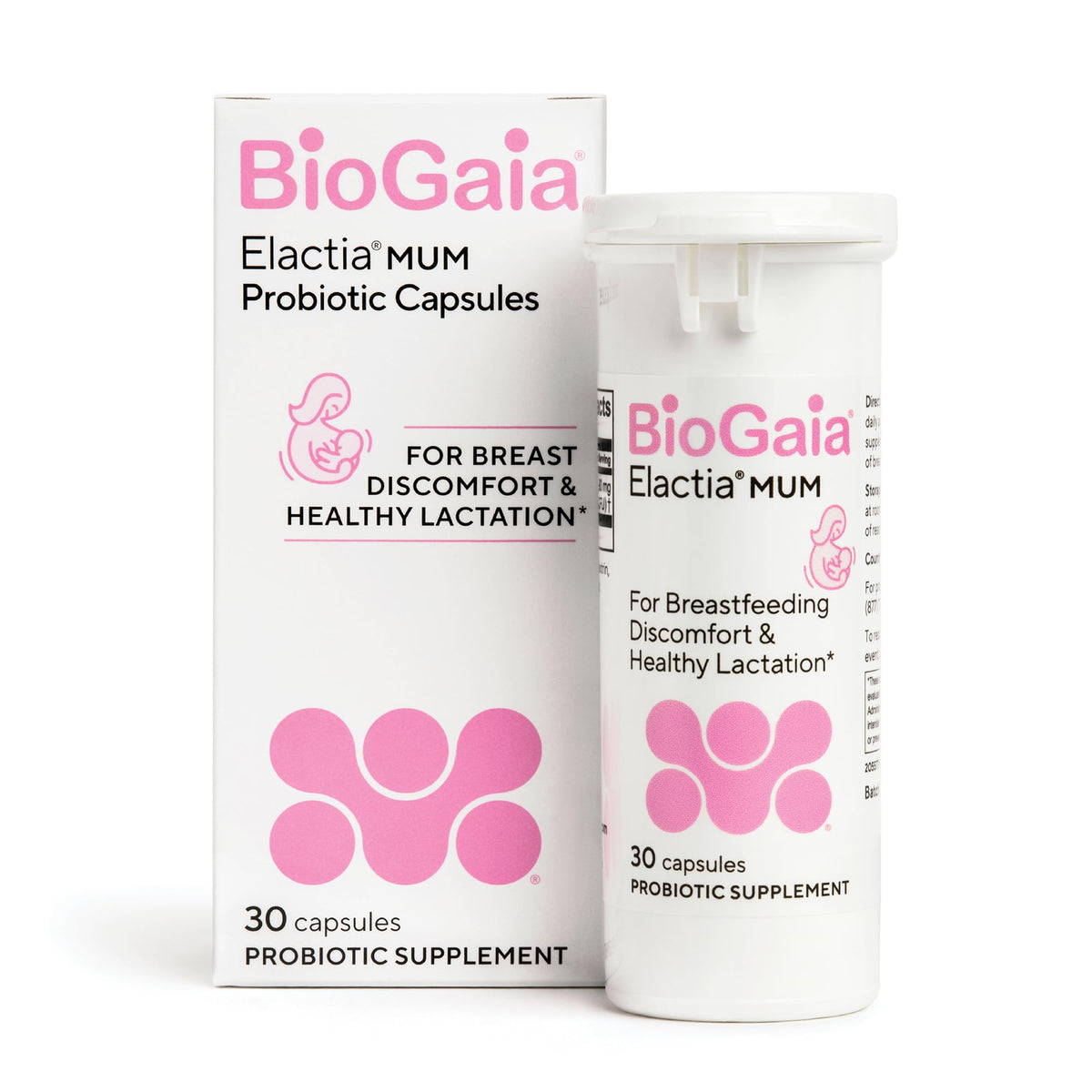 BioGaia Elactia boîtes de probiotiques pour mères allaitantes