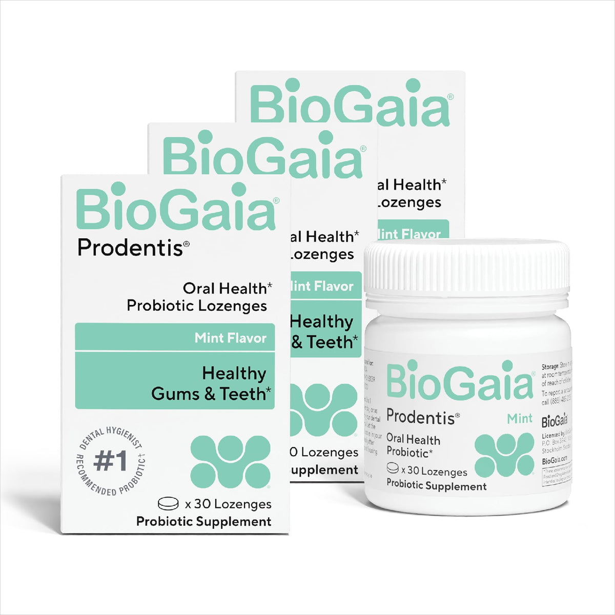 BioGaia Prodentis boîte de 170g vue de face