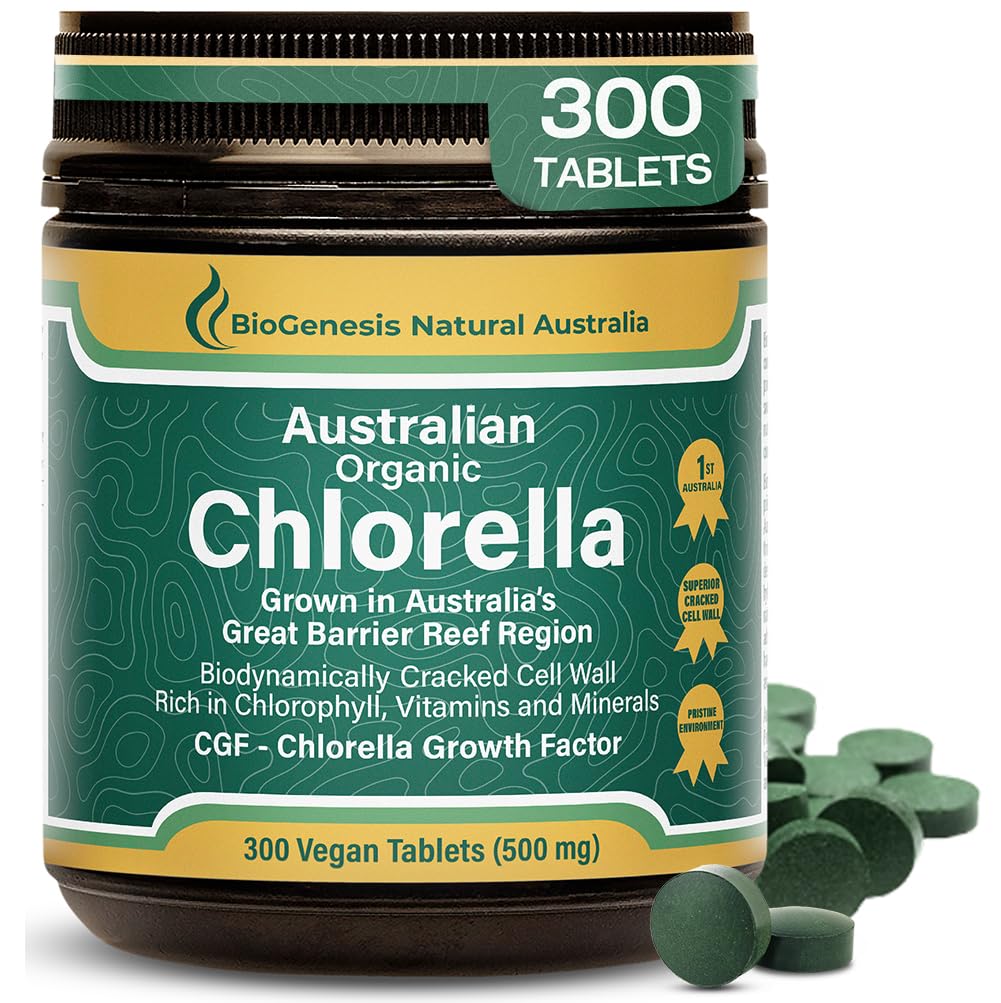 Biogenesis Chlorella Bio 300 tablettes 500mg vue de face