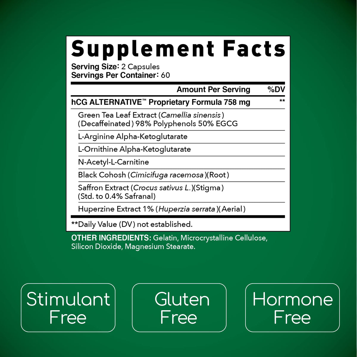 BioGenetic Laboratories complément alimentaire 120 capsules vue de dos