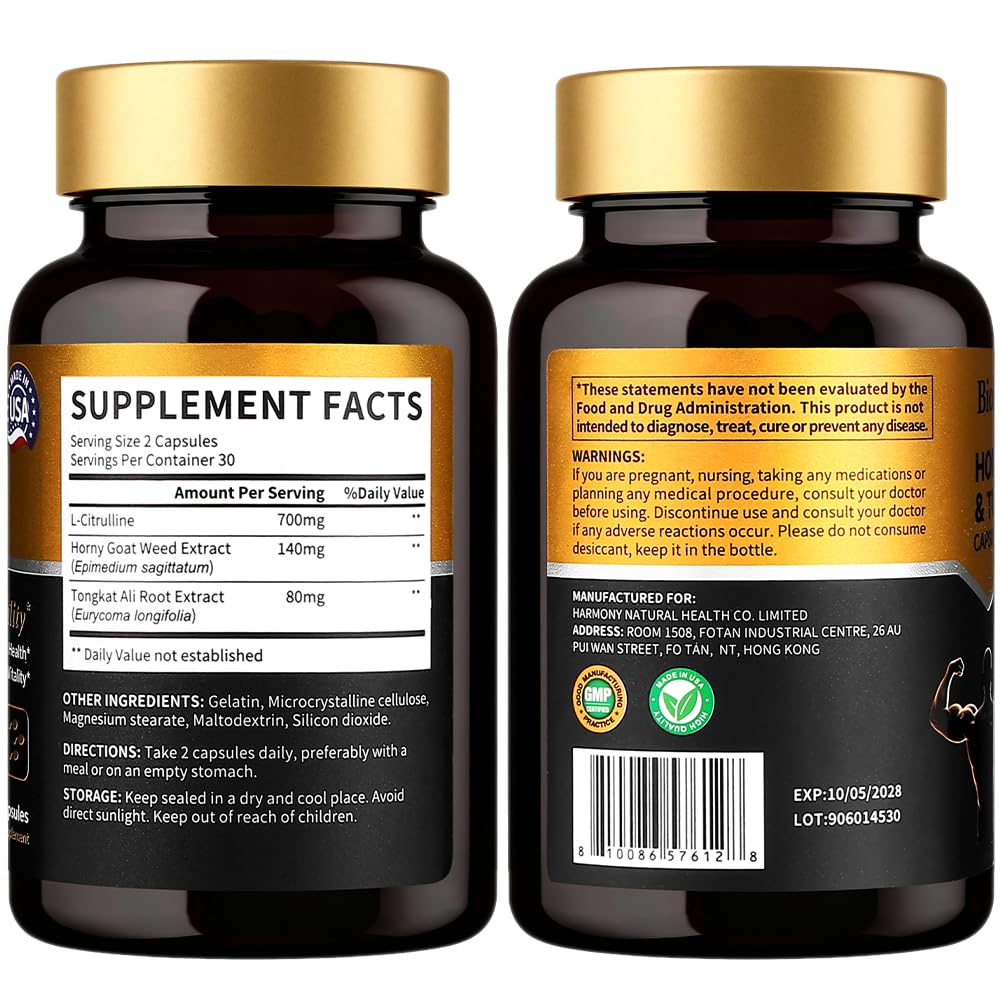 BioHarmony Hornygoatweed 60 capsules avec éléments naturels