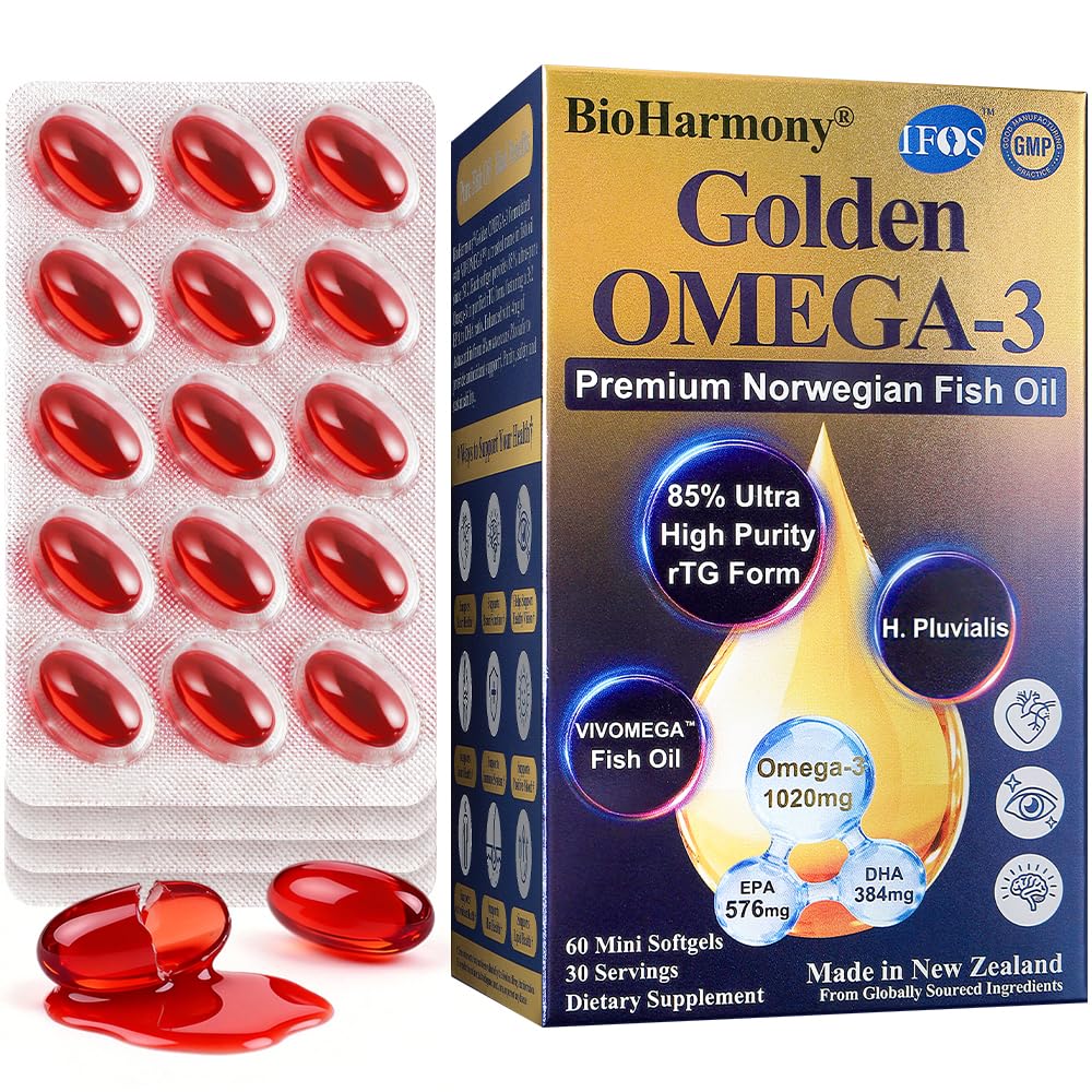 BioHarmony Huile de Poisson Omega 3 1020mg emballage frontal
