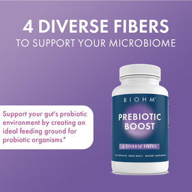 BIOHM Complément Alimentaire Prébiotique 60 capsules avec étiquette