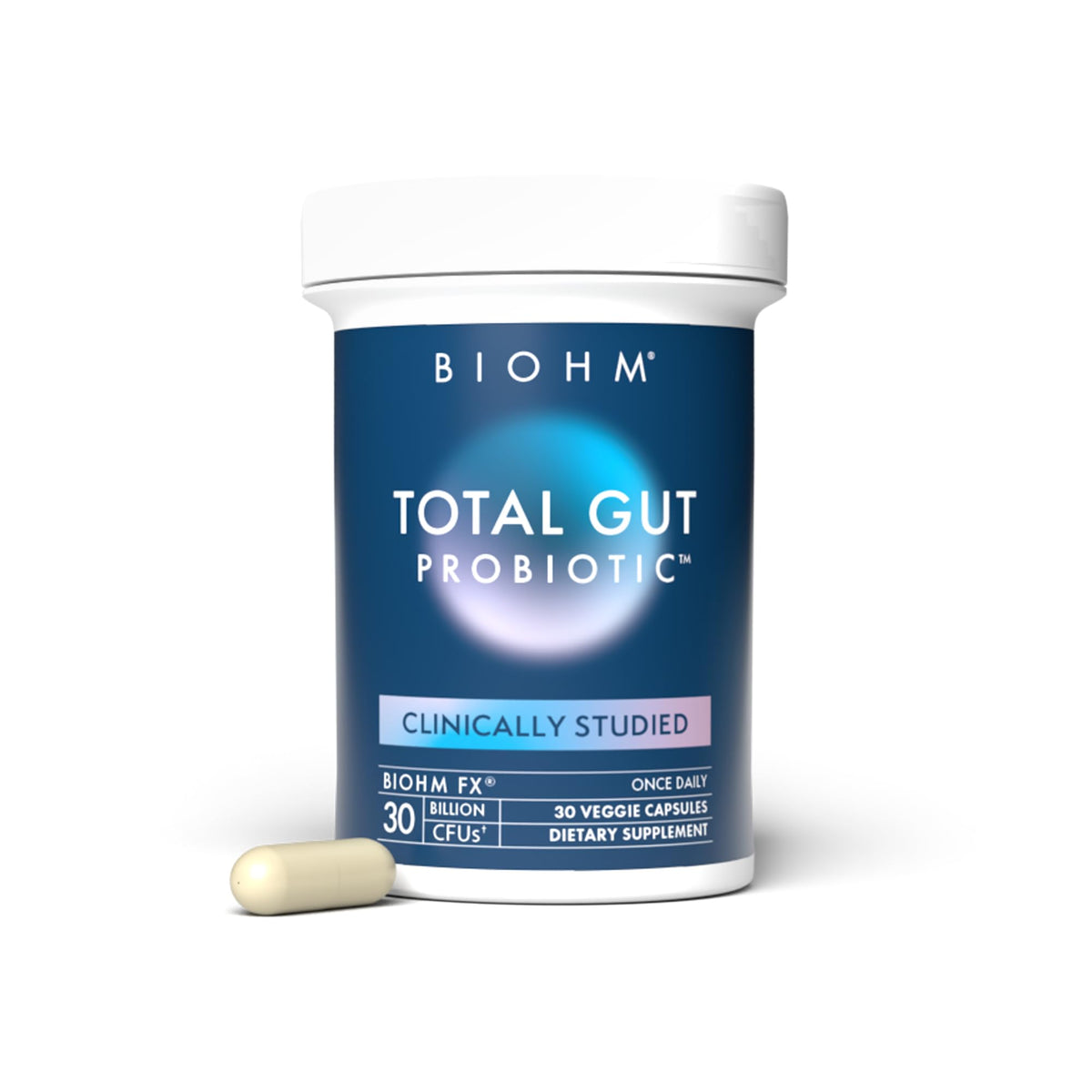 BIOHM Total Probiotic 30 milliards CFU capsules vue de face