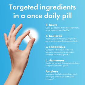 BIOHM Total Probiotic capsules sur fond blanc
