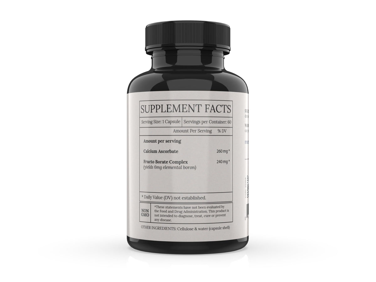 BioImmersion Boron Fructo Borate 6 mg bottle side view