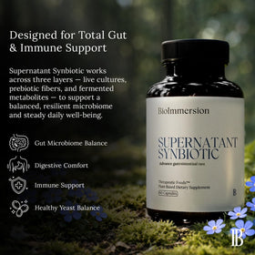 BioImmersion Supernatant Synbiotic, capsules à côté de l'emballage