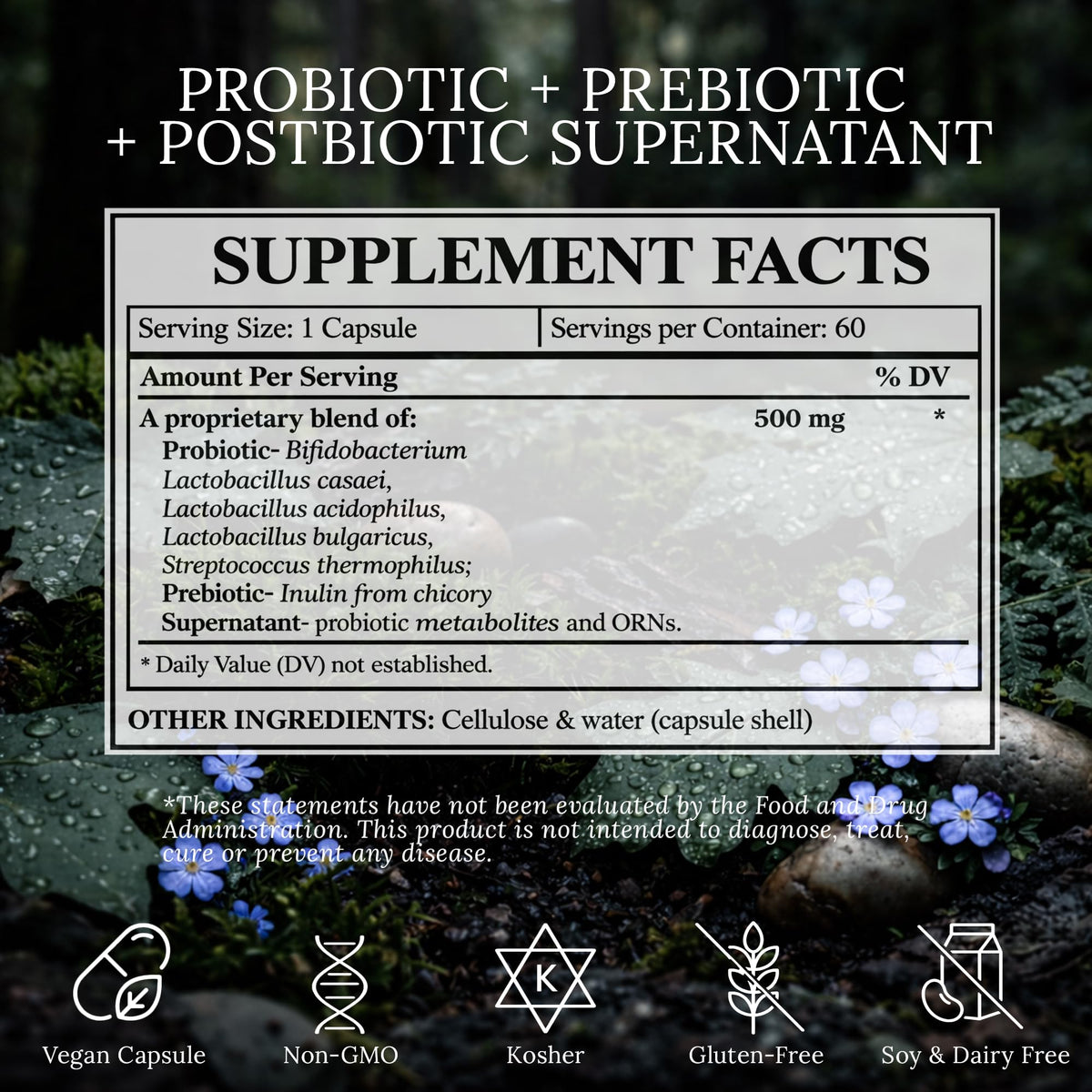 BioImmersion Supernatant Synbiotic, vue latérale de l'emballage