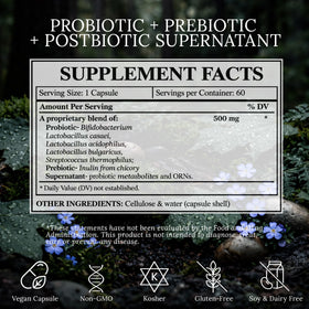 BioImmersion Supernatant Synbiotic, vue latérale de l'emballage