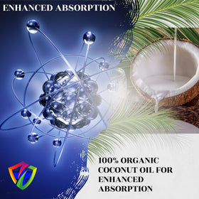 BioImmune AstaQuil™ Astaxanthin 12mg gélules sur un fond blanc
