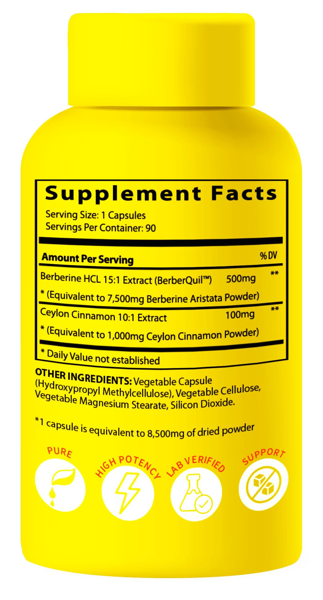 BioImmune Berbérine 500mg avec ingrédients naturels
