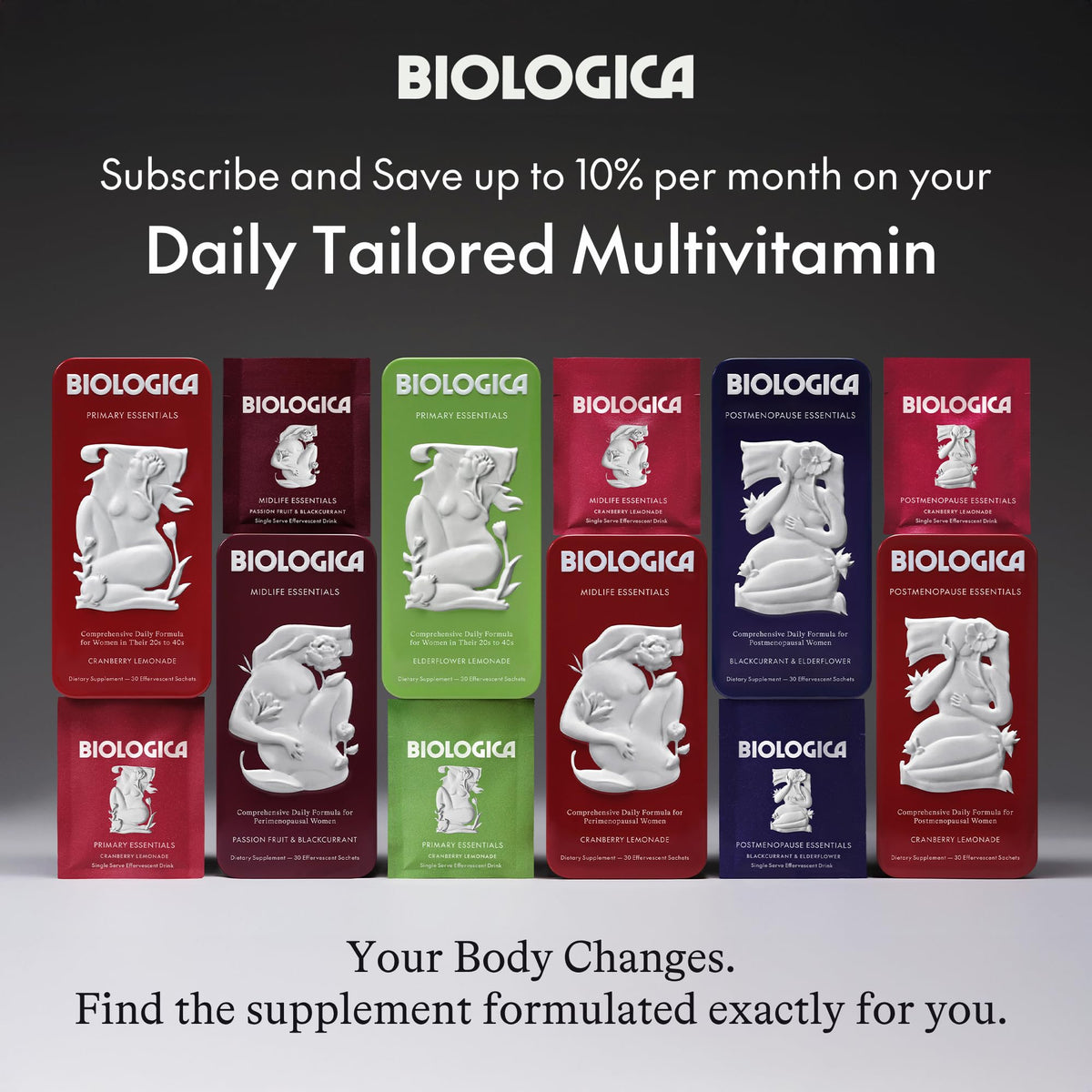 Biologica Poudre Postménopause sachet ouvert avec poudre