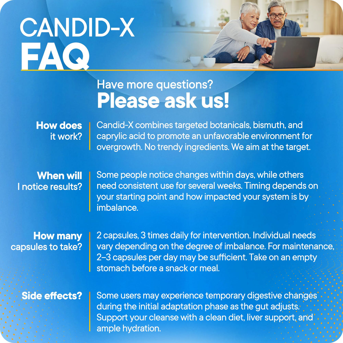 BioMatrix Candid-X 90 capsules à côté d'un verre d'eau
