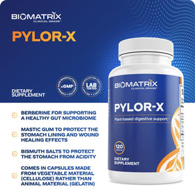 BioMatrix Pylor-X complément alimentaire 120 capsules avec étiquette