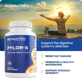 BioMatrix Pylor-X complément alimentaire 120 capsules sur fond blanc