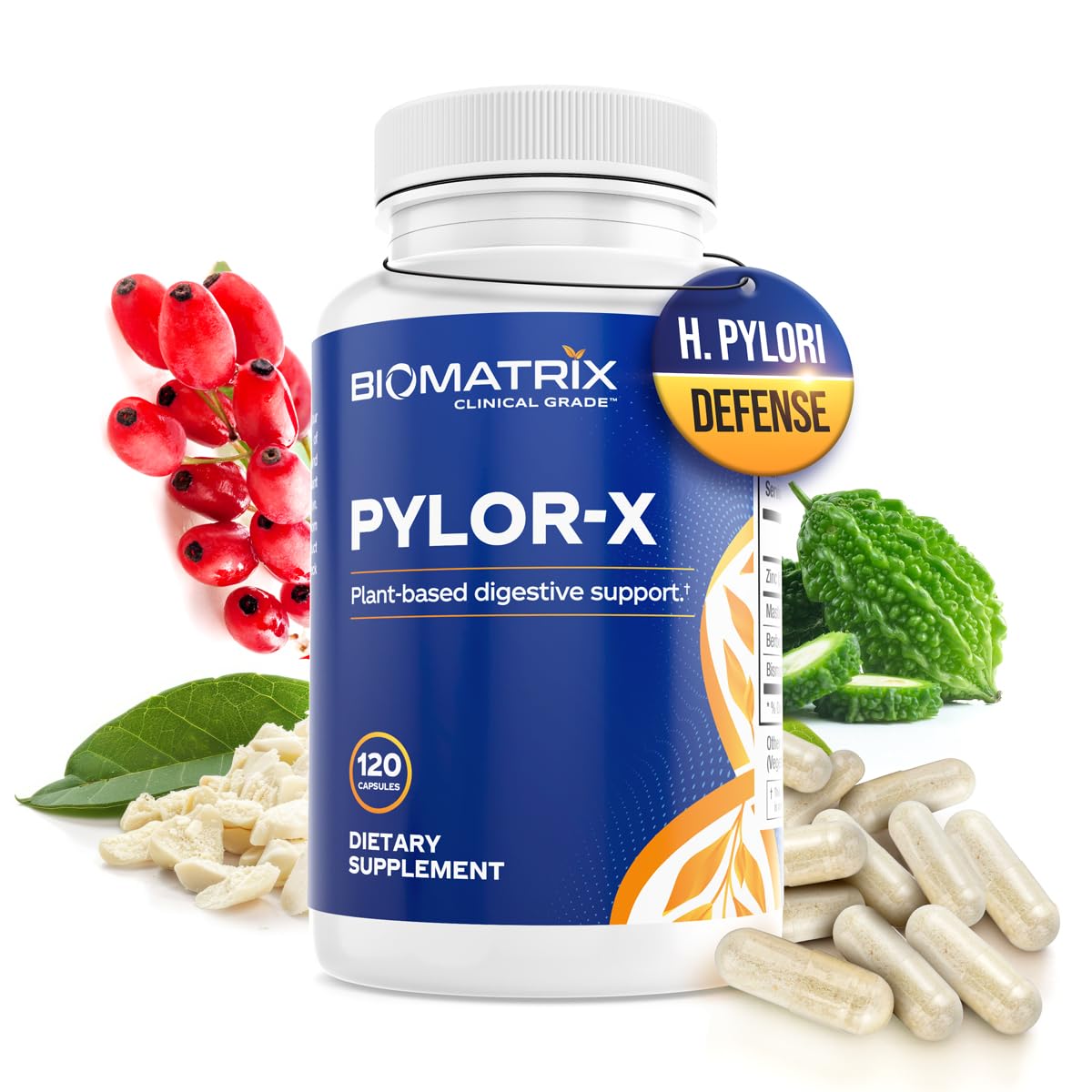 BioMatrix Pylor-X complément alimentaire 120 capsules vue de face