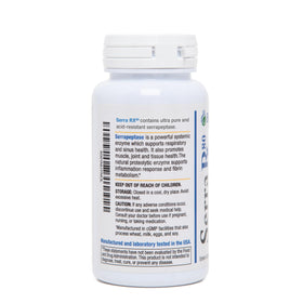 Biomedic Labs RX Serra-RX 80,000 SPU Serrapeptase capsules close-up