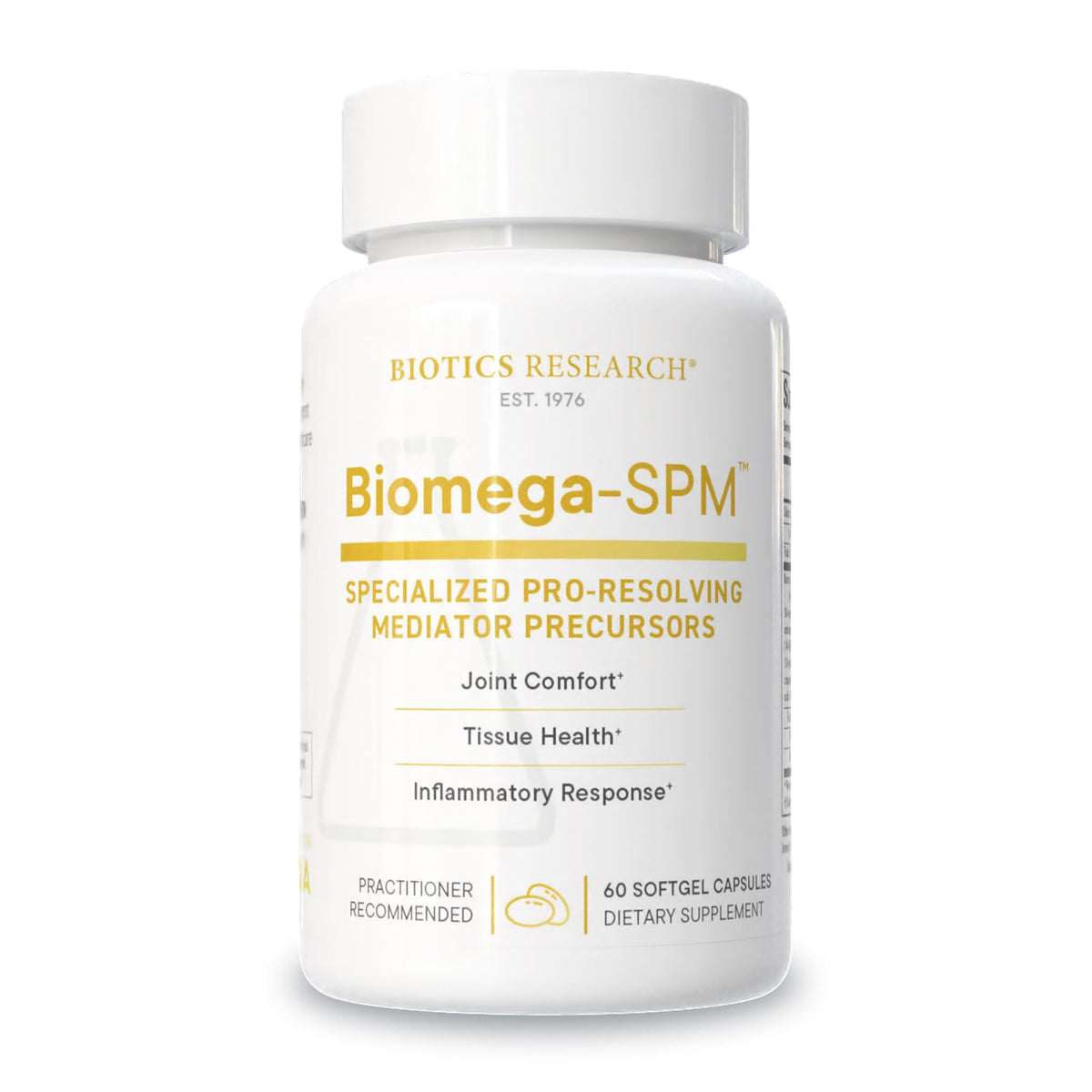 Biomega-SPM™ Omega-3 500mcg de BIOTICS RESEARCH vue de face