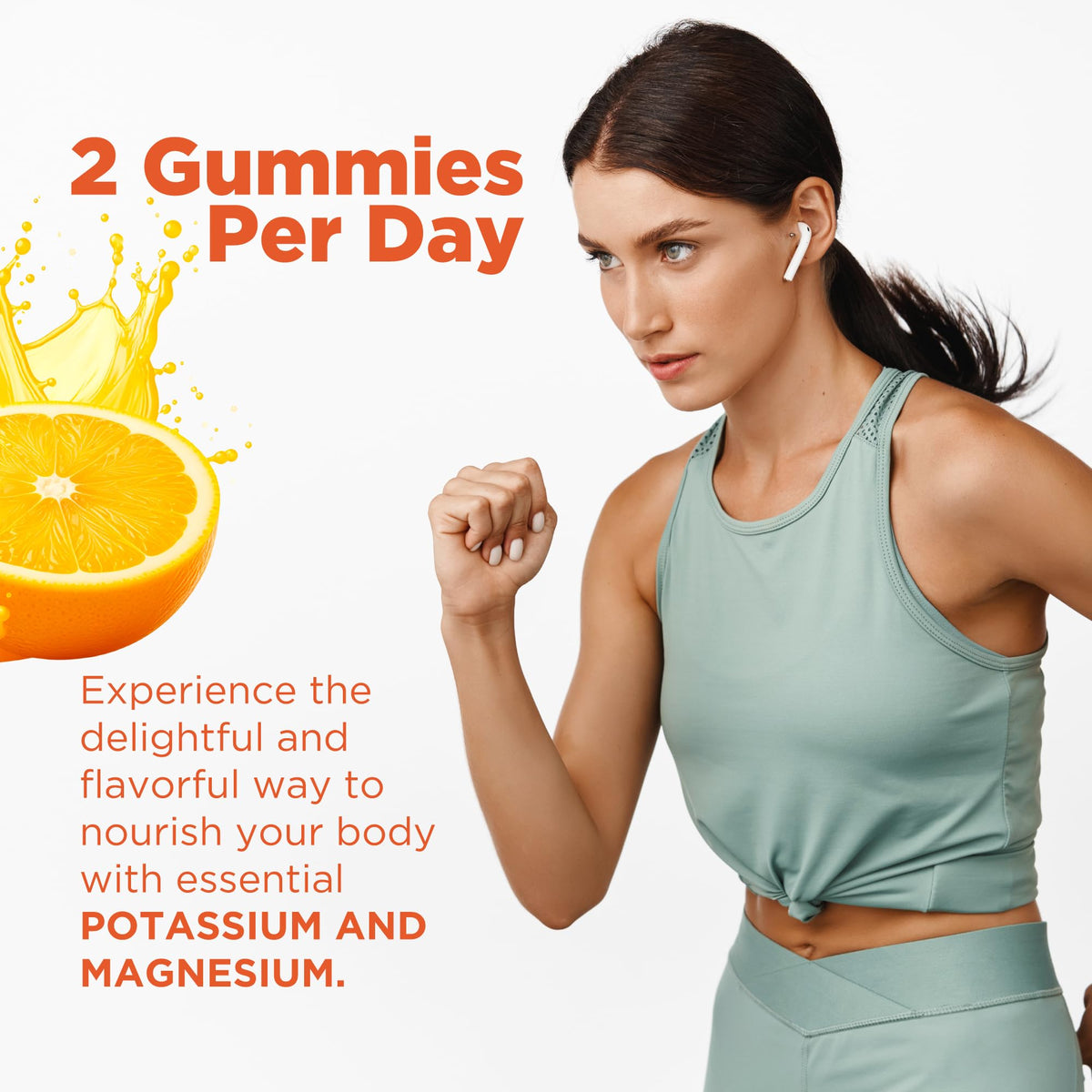 BionerLab Gummies de Potassium et Magnésium 250mg avec Vitamines B6 D3 C