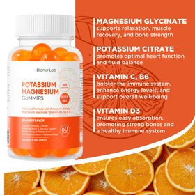 BionerLab Gummies de Potassium et Magnésium 250mg packaging