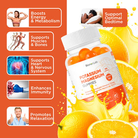 BionerLab Gummies de Potassium et Magnésium 250mg vue latérale