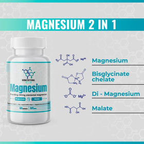 Bionutritional Support Magnésium 260 mg sur une surface en bois