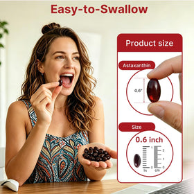 Biookultra Astaxanthin 24mg gélules, présentation du produit sur fond neutre