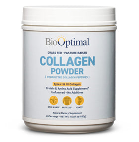 BioOptimal Poudre de Collagène Hydrolysé 572g emballage avant