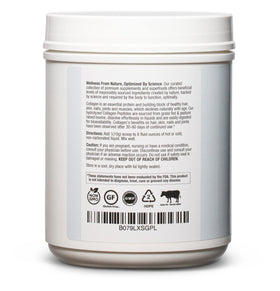 BioOptimal Poudre de Collagène Hydrolysé 572g présentation sur une table