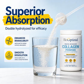 BioOptimal Poudre de Collagène Hydrolysée 381g dans un shake protéiné